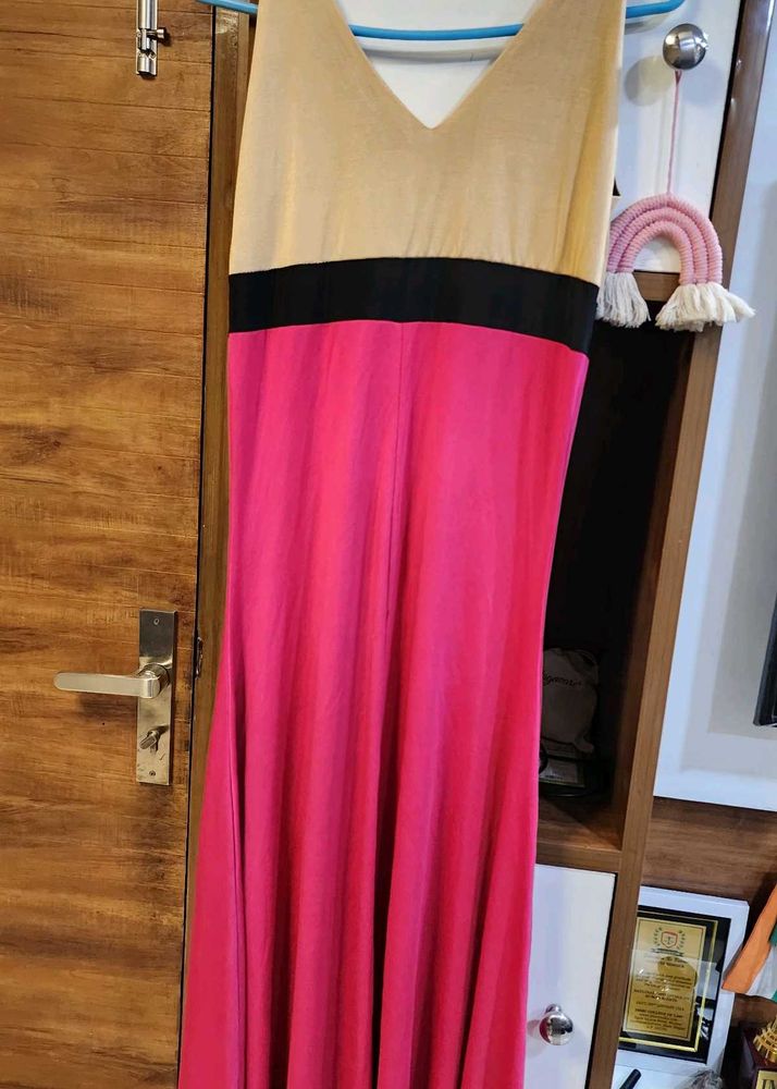 Color Block Maxi Dress