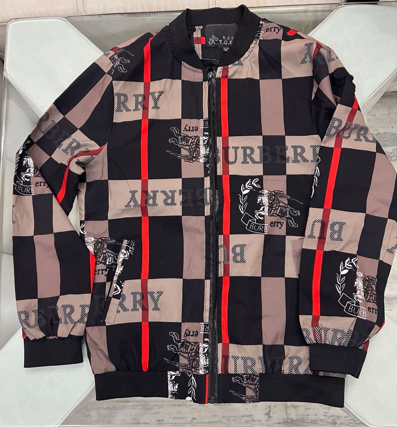 Burberry Checkered Bomber Jacket