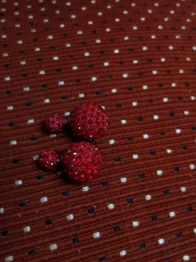 Red Crystal Earrings