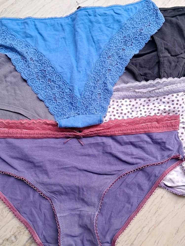 Colorful Panty Bundle in pure cotton  imported fab