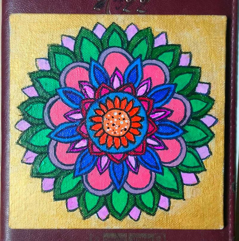 Canvas Mandala Painting