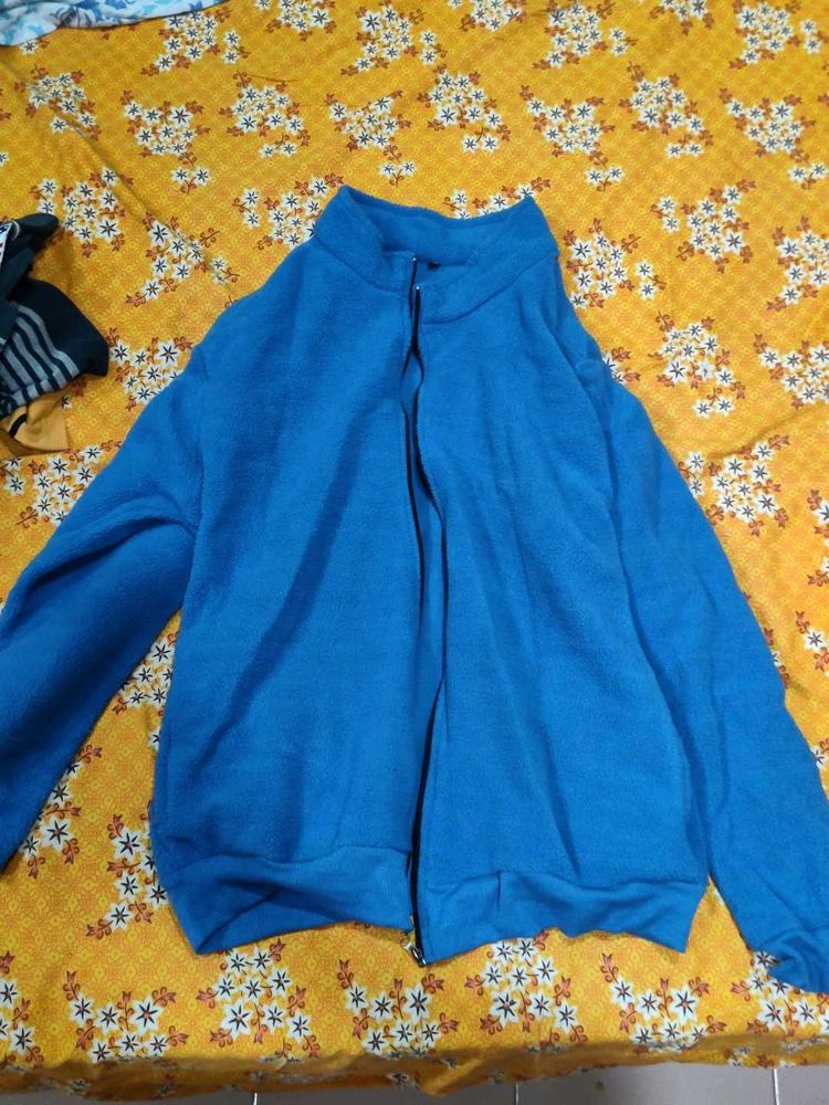 Blue Zip-Up Jacket