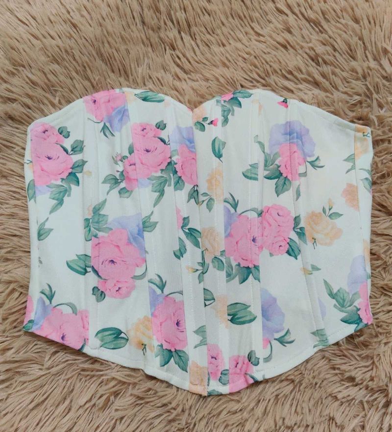 Zara floral Bustier