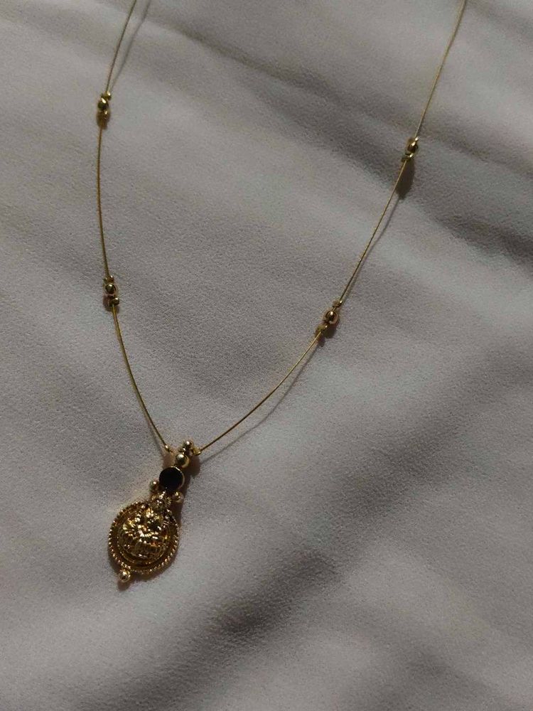 Traditional Lakshmi Locket Invisible Chain