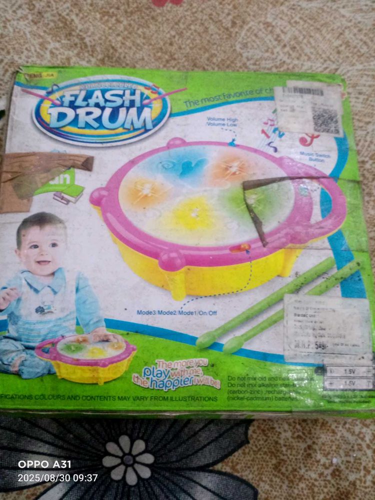 Musical Drum With Sound And Lights