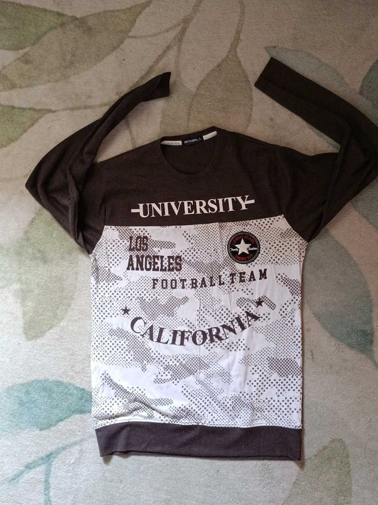 Men Stylish Full Sleeves T-shirt Size XL