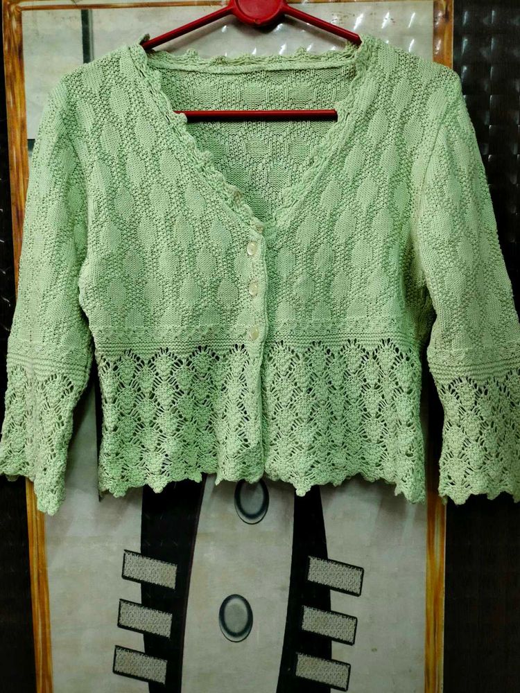 Crochet Knit Cardigan