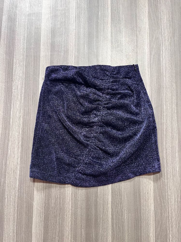 Zara Ruched Mini Skirt