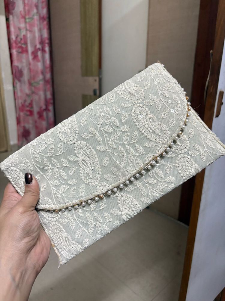 Elegant Embroidered Clutch