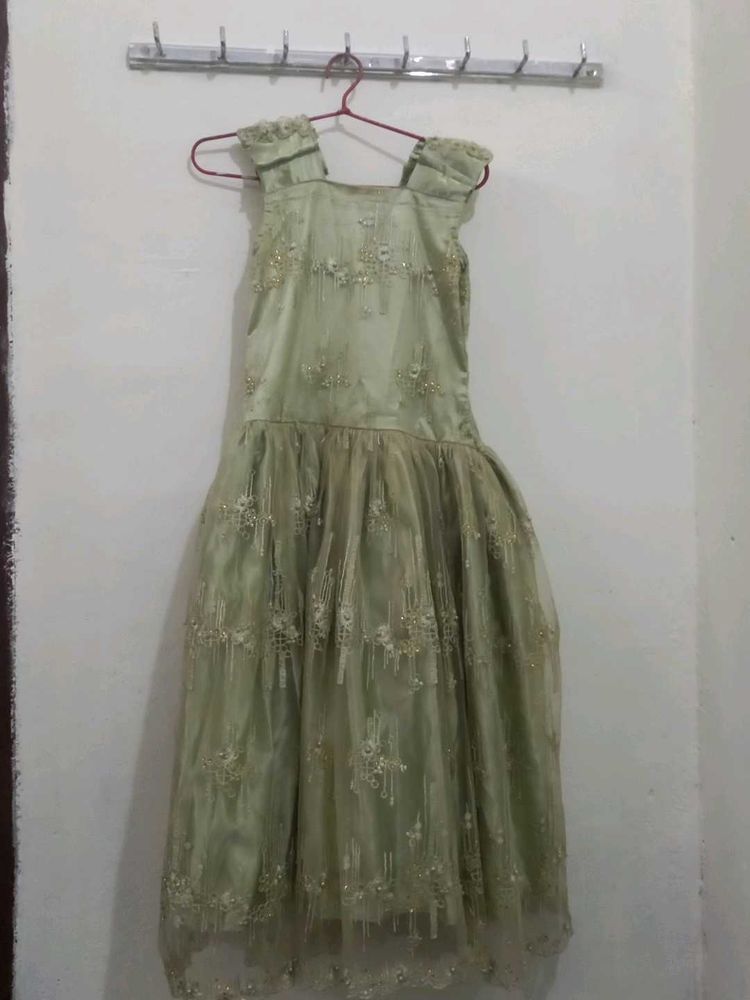 It Is A Beautiful Green Mini Gown
