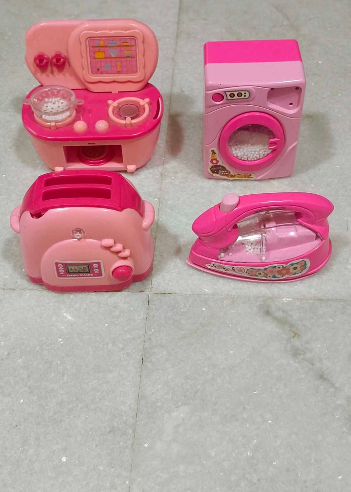 Pink Pretend Play Kitchen Set