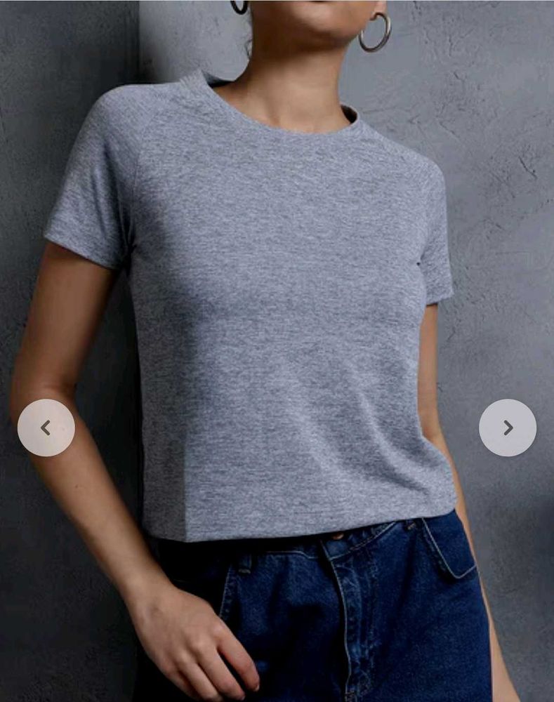 Gray Raglan Tee - Size M