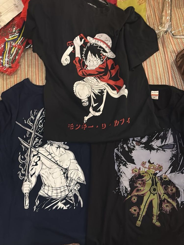 Anime Graphic T-Shirt Bundle Small