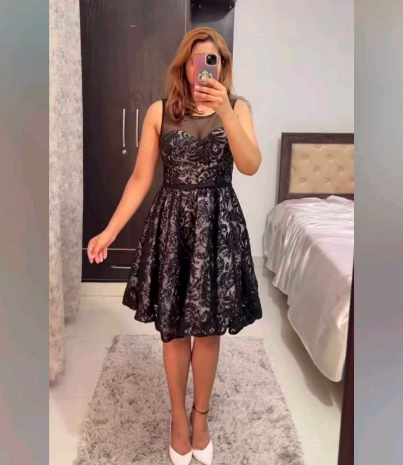 Sequin Dress In Net