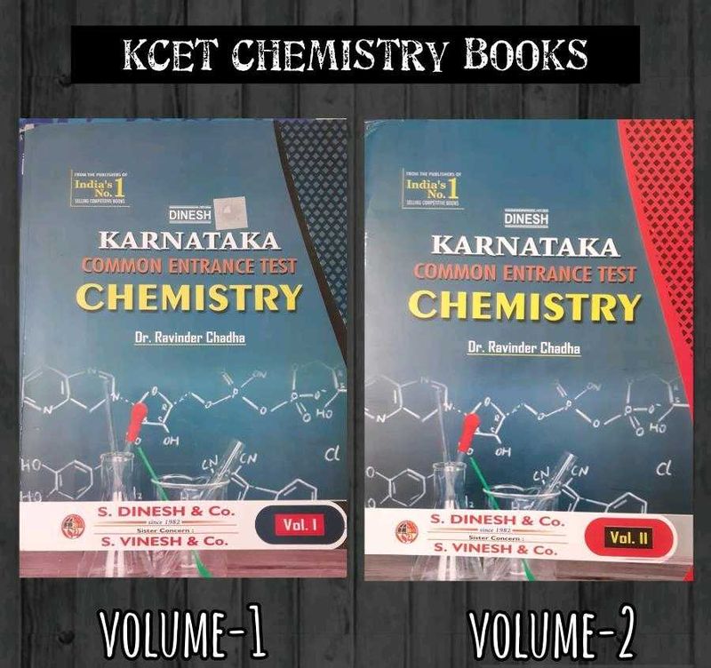 Karnataka CET Chemistry Textbooks - Vol. I &amp; II