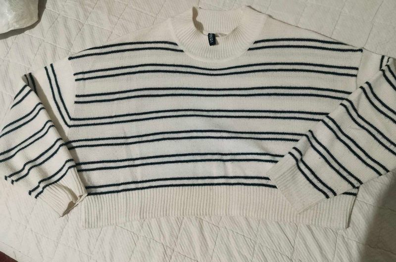 Striped H&amp;M Knit Sweater for women