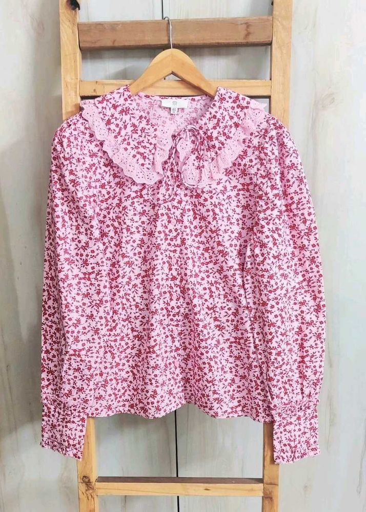 Floral Print Cotton Blouse size-42