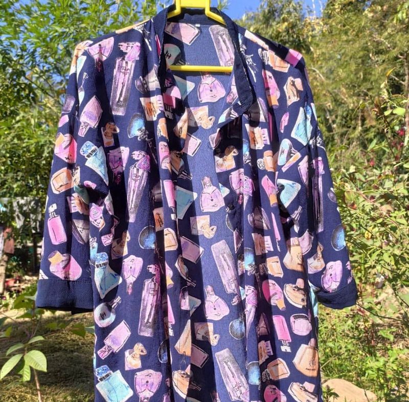 Funky Print Kimono🎀💕💙