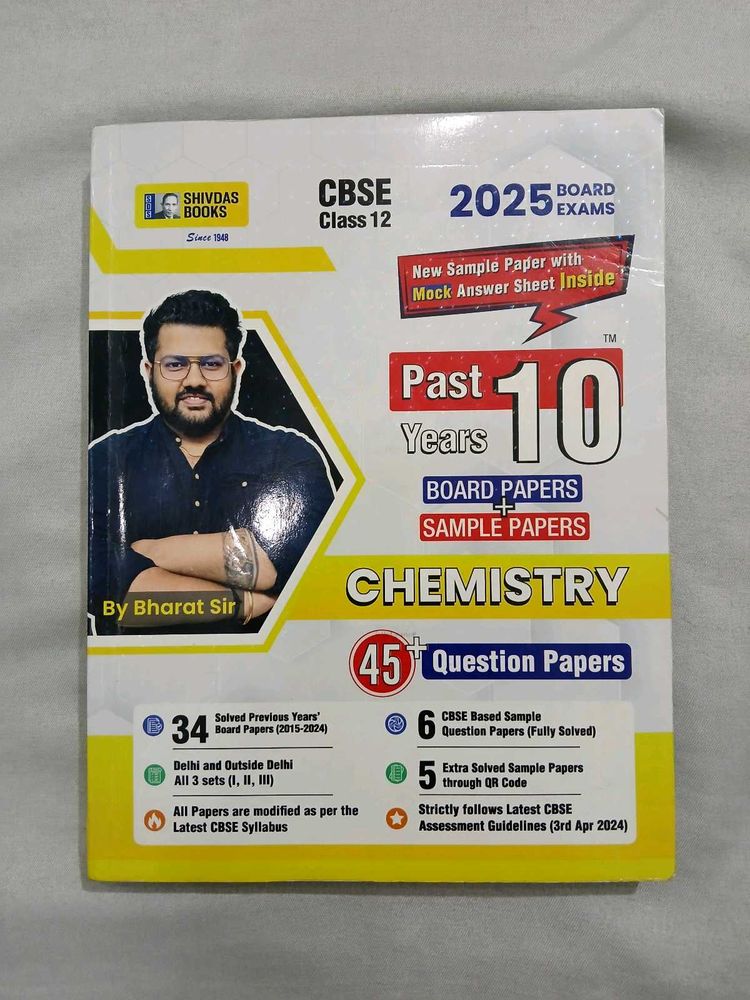 Shivdas CBSE CLASS 12 CHEMISTRY Past Year Papers