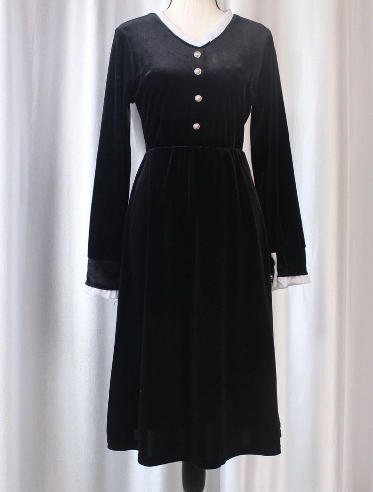 Vintage Korean Velvet Dress🤌🏻✨