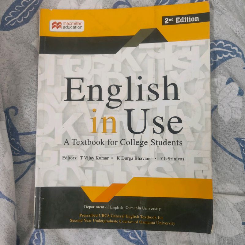 TS DEGREE 2ND YEAR ENGLISH TEXT BOOK