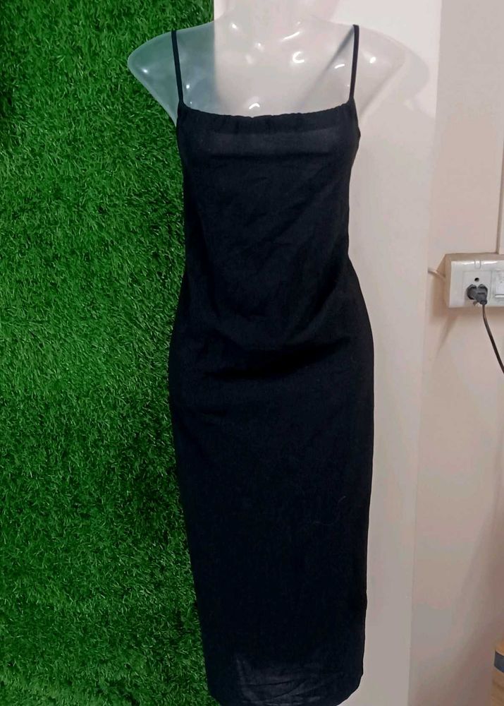Imported Bodycon Drawstring Midi