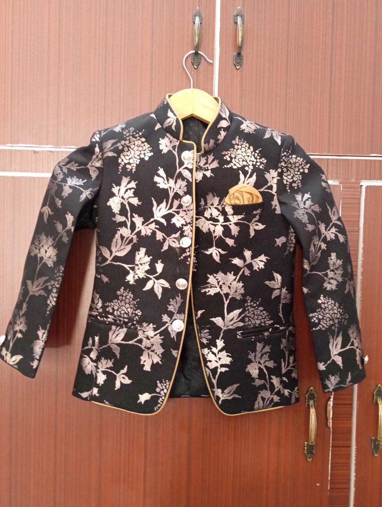 Floral Print Boys' Blazer