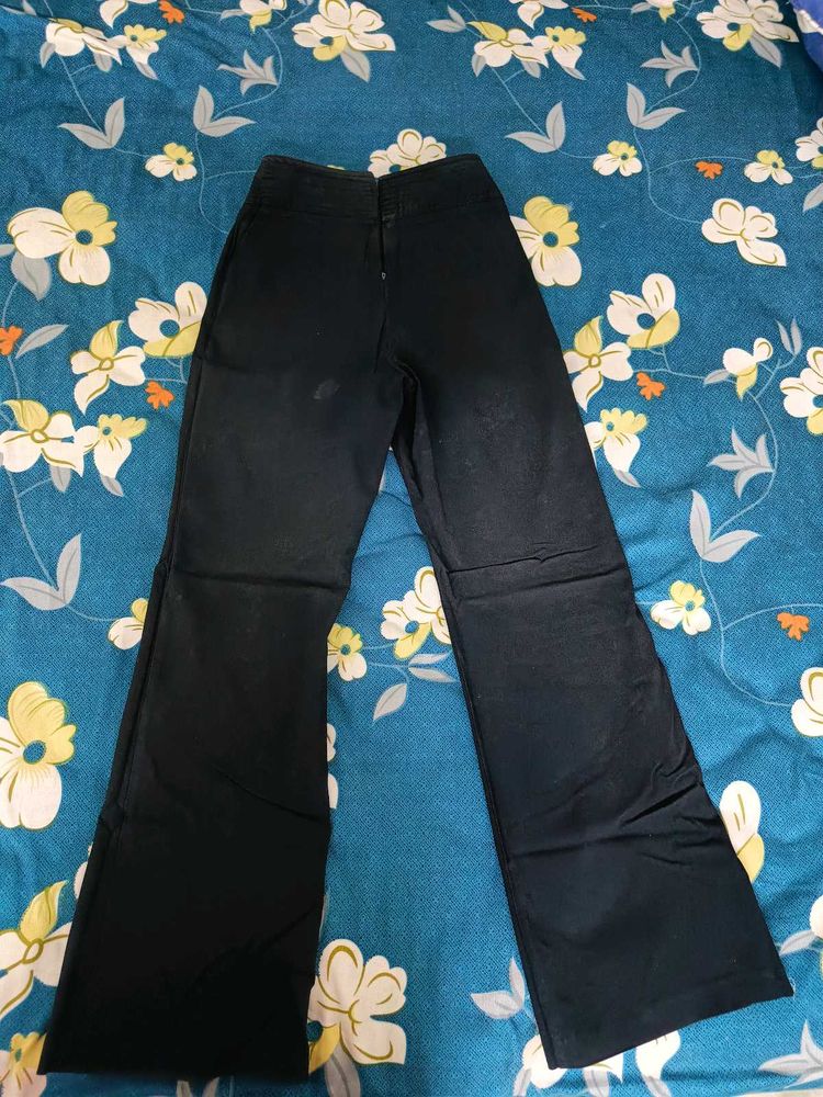 Black Flare Leg Pants