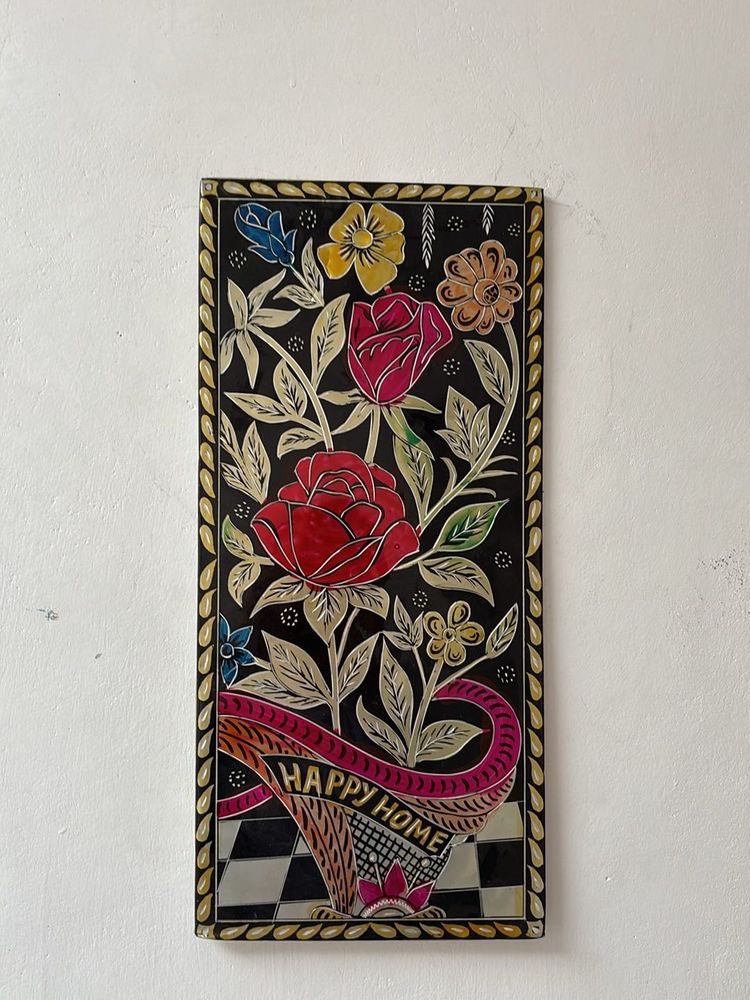 Happy Home Floral Wall Art