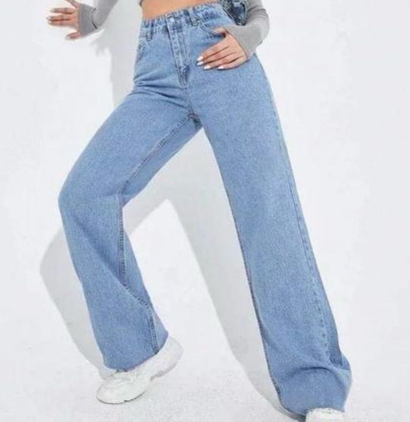 Light Wash Wide Leg Jeans