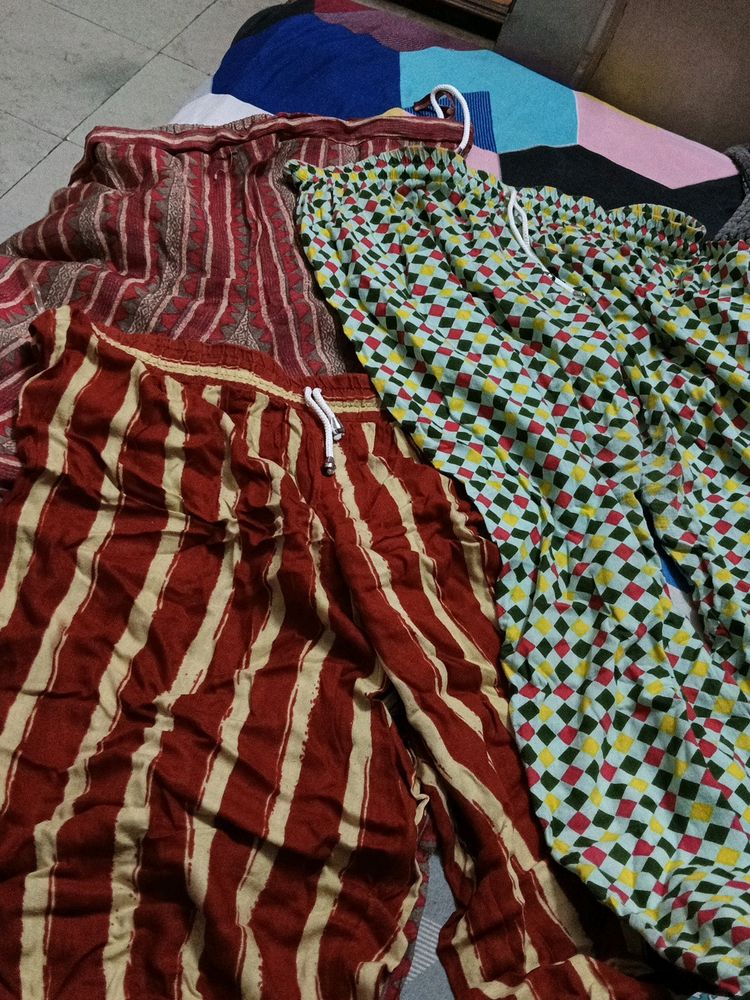 Home wear ankle length pants