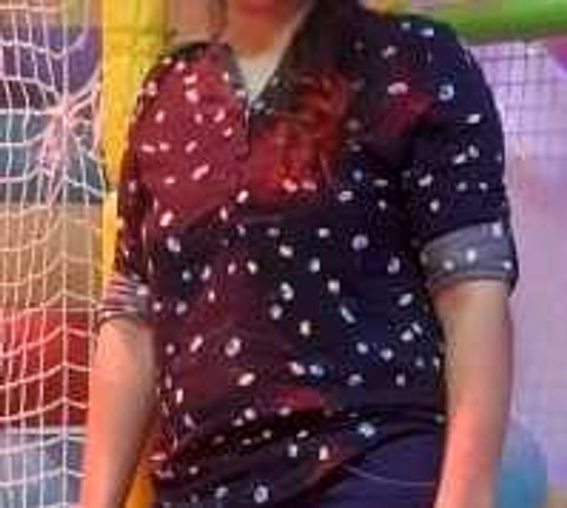 Polka Dot Button-Down Shirt