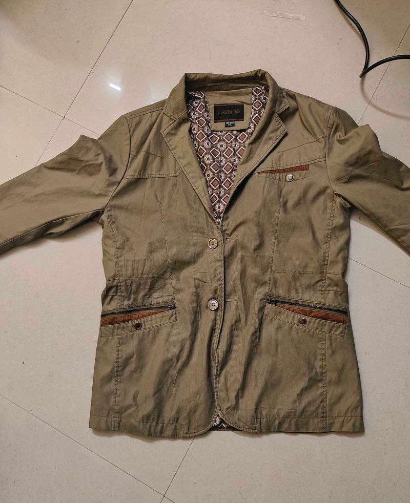 Stylish Korean Khaki Blazer