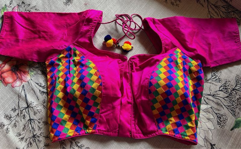 Dark Pink Padded Blouse
