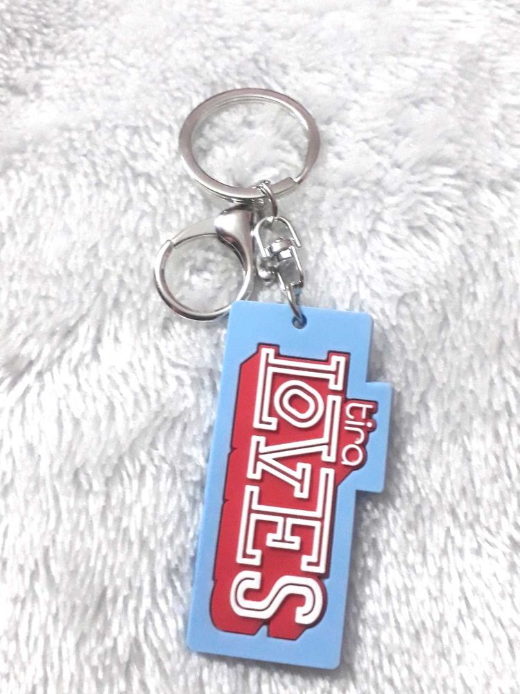 Tira Loves Rubber Key Chain