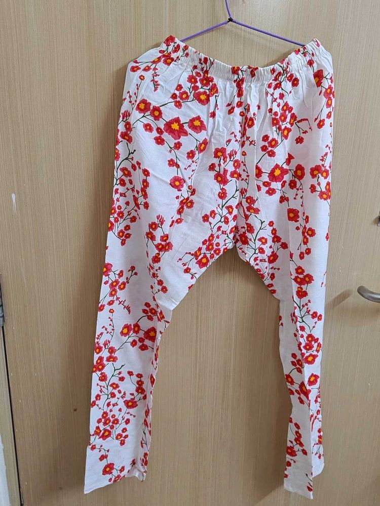 Floral Print straight pant