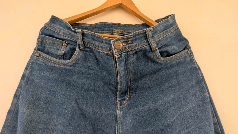 Blue Denim Jeans wide leg