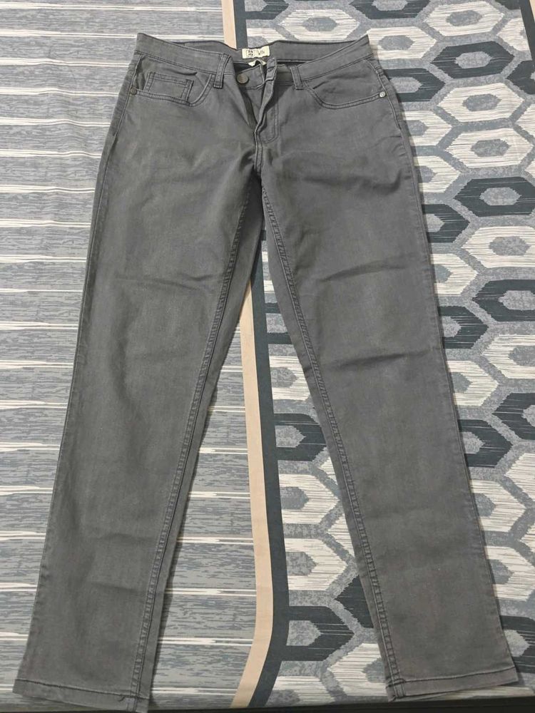 Gray Denim Jeans
