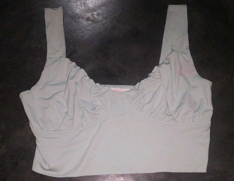Cute Green Crop Top