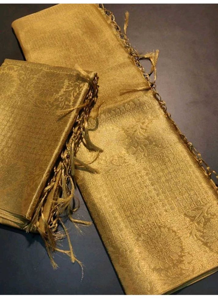 Elegant Gold Tone Saree