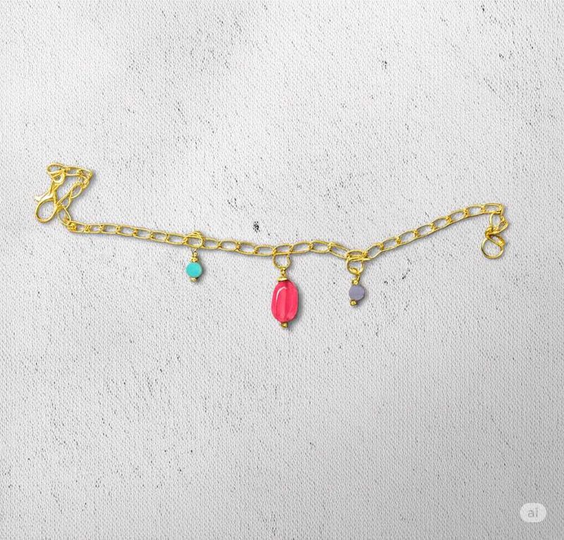 Gold Tone Charm Bracelet