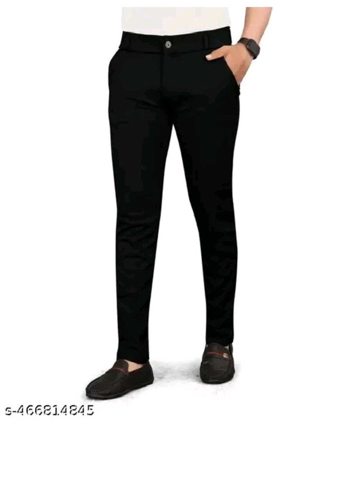 Stylish Men's Black Casual Trousers
