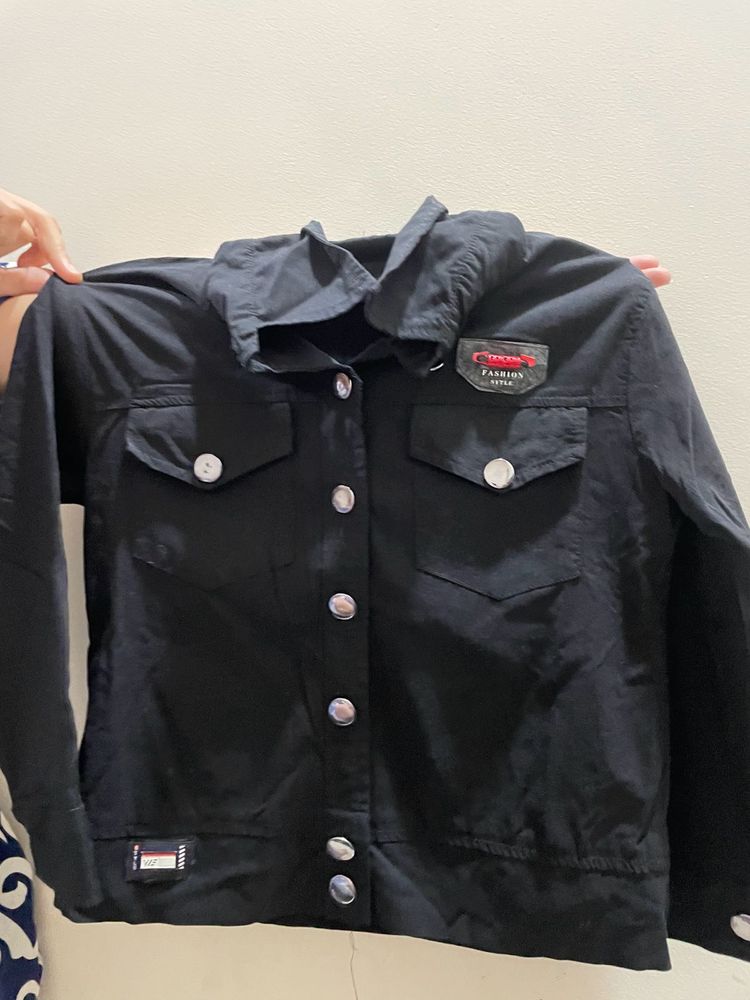 Black Button-Down Jacket