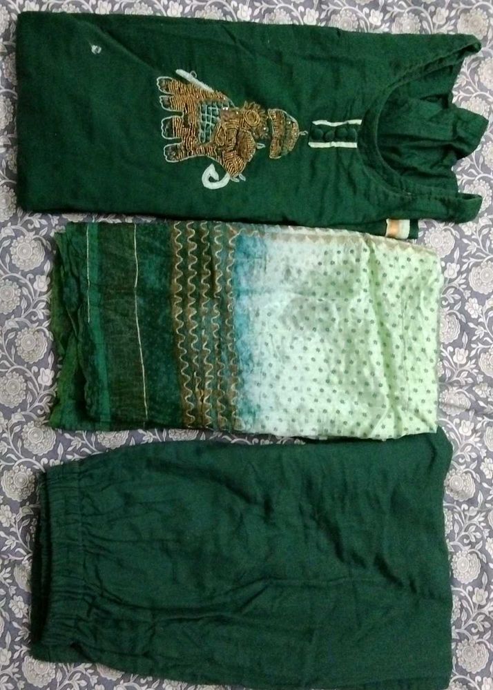 Dark Green Pant Suit