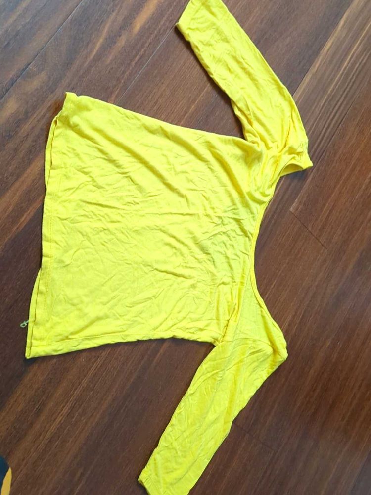 Yellow Long Sleeve Top