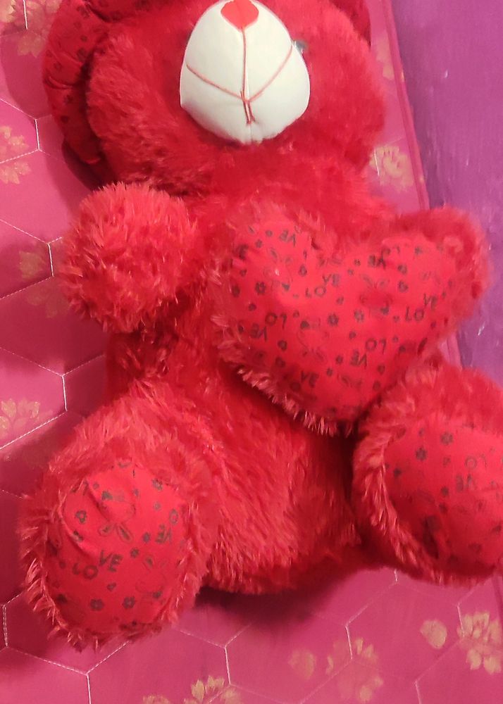 Teddy Bear Red Doll Big Size 4.5 Fit