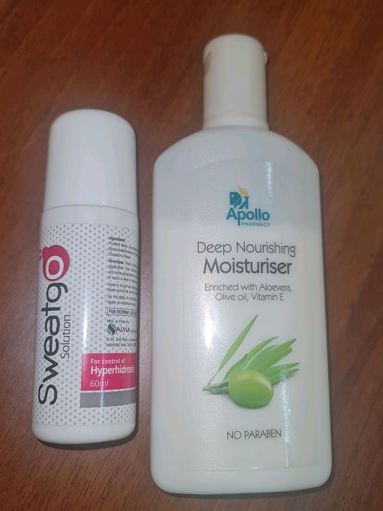 NO SWEATING Solution Free With MOISTURIZER Apollo