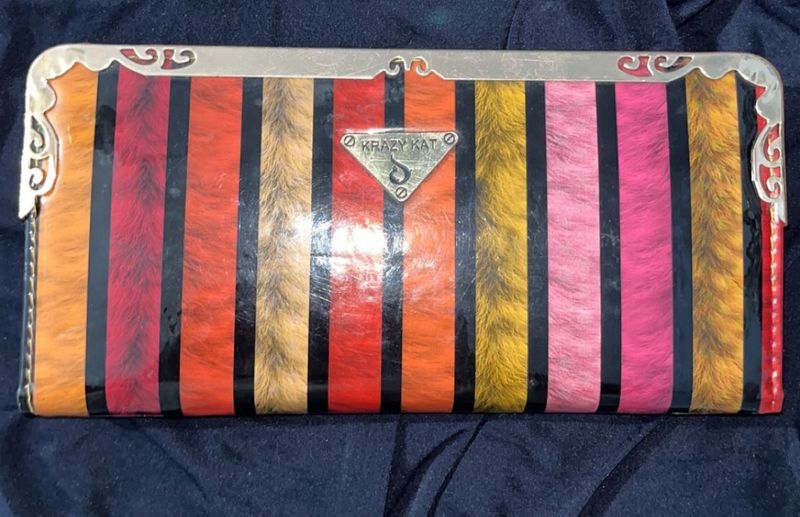 Krazy Kat Striped Wallet
