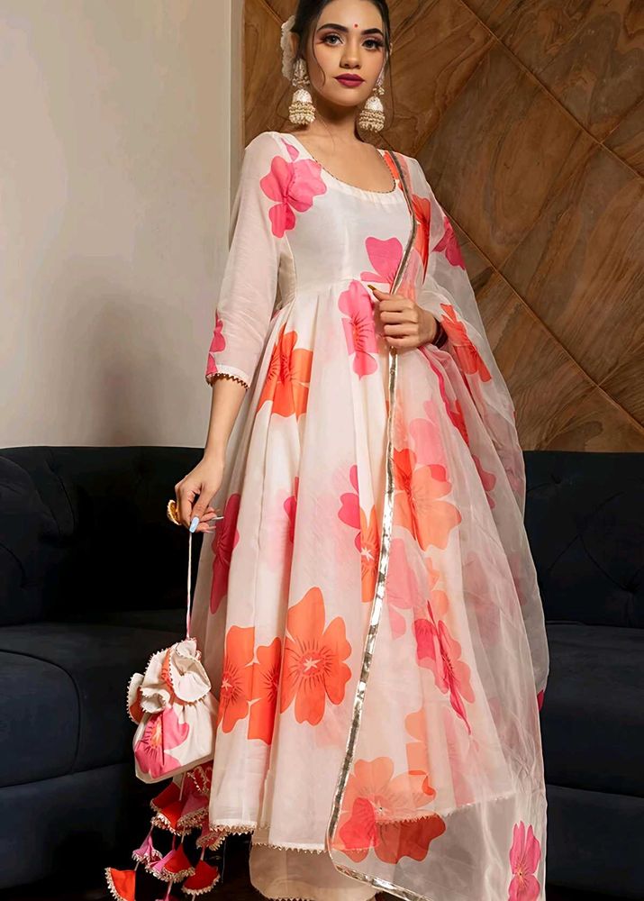 🤍🩷🧡 Kurta + Dupatta Set