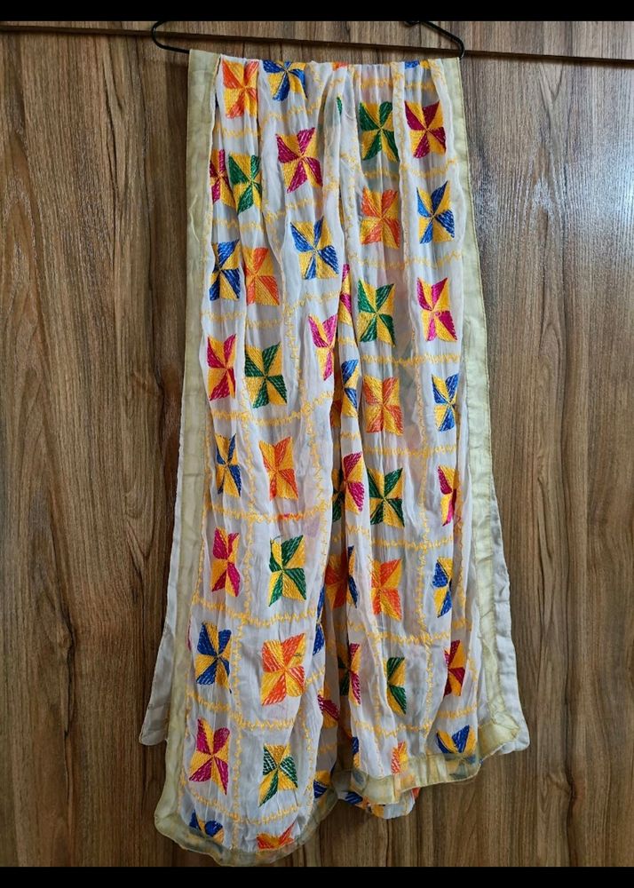 New Phulkari Work Dupatta